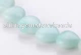 CAM54 heart 12*12mm natural amazonite gemstone beads Wholesale