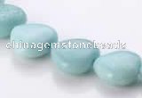 CAM55 heart natural amazonite 14*14mm gemstone beads Wholesale