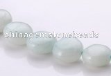 CAM57 10mm coin natural amazonite gemstone beads Wholesale