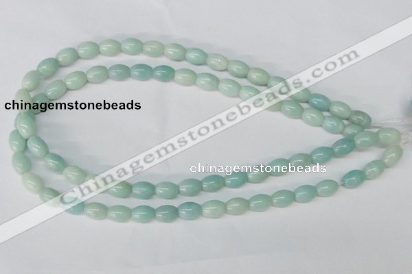 CAM602 15.5 inches 8*11mm rice Chinese amazonite gemstone beads