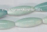 CAM603 15.5 inches 10*30mm rice Chinese amazonite gemstone beads