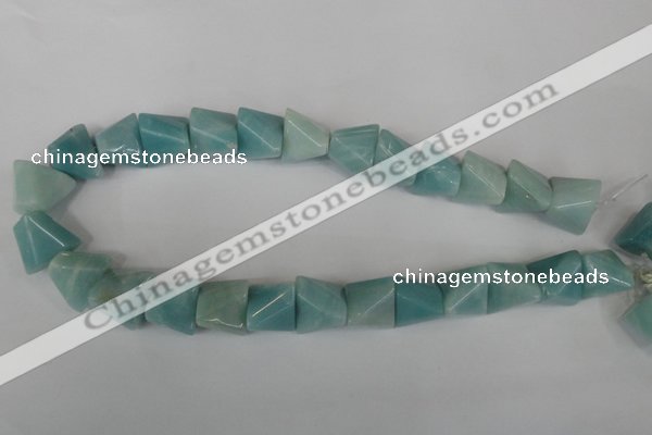 CAM613 15.5 inches 15*20mm pyramid Chinese amazonite gemstone beads