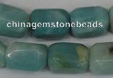 CAM614 15.5 inches 14*20mm faceted nuggets Chinese amazonite beads