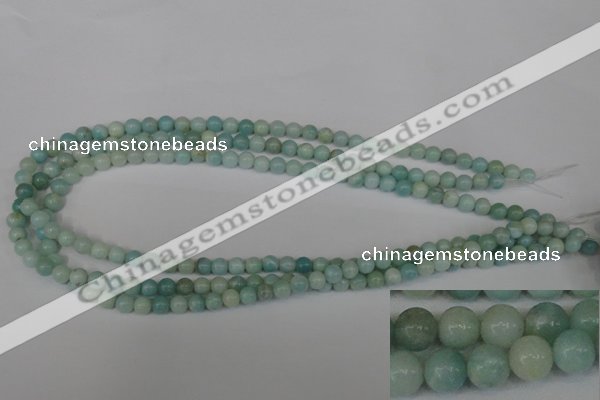 CAM616 15.5 inches 6mm round Chinese amazonite gemstone beads