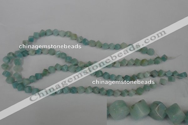 CAM617 15.5 inches 6*6mm cube Chinese amazonite gemstone beads