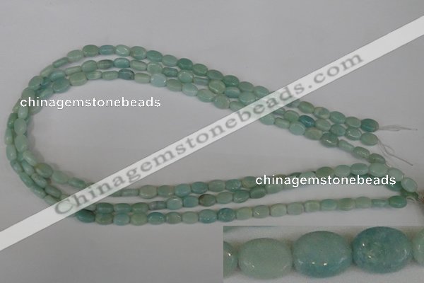 CAM621 15.5 inches 6*8mm oval Chinese amazonite gemstone beads