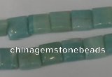 CAM624 15.5 inches 10*10mm square Chinese amazonite gemstone beads