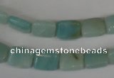 CAM628 15.5 inches 8*10mm rectangle Chinese amazonite gemstone beads