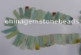 CAM642 Top drilled 9*15mm - 10*45mm sticks Chinese amazonite beads