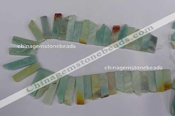 CAM642 Top drilled 9*15mm - 10*45mm sticks Chinese amazonite beads
