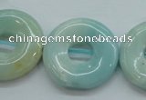 CAM653 15.5 inches 25mm donut amazonite beads wholesale