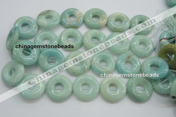 CAM654 15.5 inches 31mm donut amazonite beads wholesale