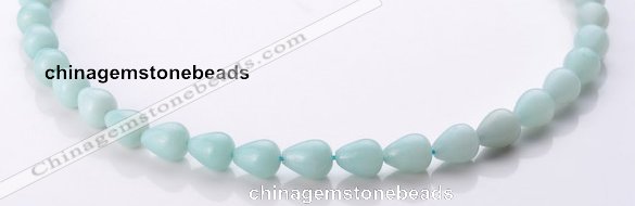 CAM66 8*10mm teardrop natural amazonite gemstone beads Wholesale