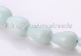 CAM67 teardrop 8*12mm natural amazonite gemstone beads Wholesale