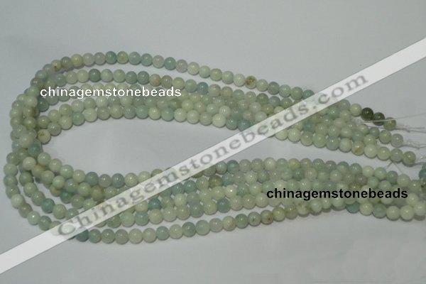 CAM701 15.5 inches 6mm round natural amazonite gemstone beads