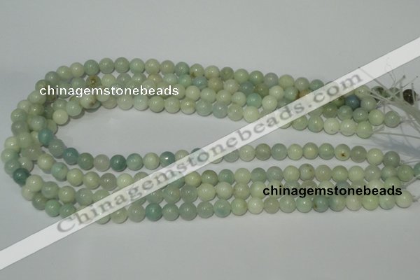 CAM702 15.5 inches 8mm round natural amazonite gemstone beads