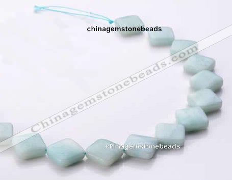 CAM71 6*16*16mm rhombic natural amazonite beads Wholesale