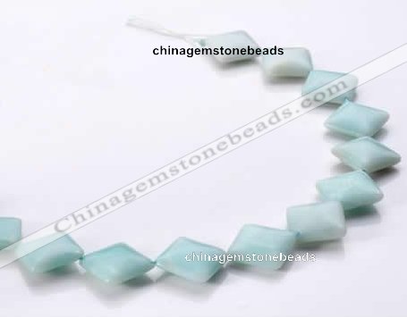 CAM72 7*18*18mm rhombic natural amazonite beads Wholesale