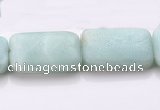 CAM74 18*25mm rectangle natural amazonite beads Wholesale