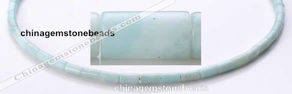 CAM75 4*8mm column natural amazonite gemstone beads wholesale