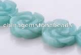 CAM81 carved flower natural amazonite 5*18mm beads Wholesale