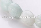 CAM82 10*11mm irregular pebble natural amazonite beads wholesale