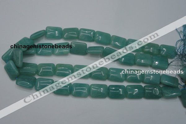 CAM935 15.5 inches 15*20mm rectangle amazonite gemstone beads wholesale