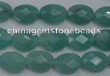 CAM951 15.5 inches 10*14mm faceted oval amazonite gemstone beads wholesale