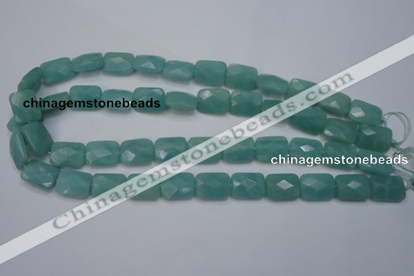 CAM961 15.5 inches 12*16mm faceted rectangle amazonite gemstone beads