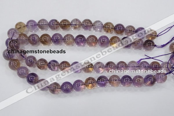 CAN05 15.5 inches 14mm round natural ametrine gemstone beads