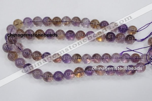 CAN06 15.5 inches 16mm round natural ametrine gemstone beads