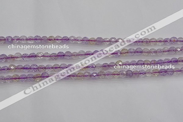 CAN105 15.5 inches 3.5mm faceted round ametrine gemstone beads