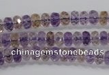 CAN15 15.5 inches 4*6mm faceted rondelle natural ametrine beads