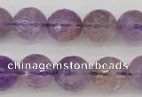 CAN153 15.5 inches 10mm faceted round natural ametrine beads