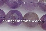 CAN156 15.5 inches 16mm faceted round natural ametrine beads