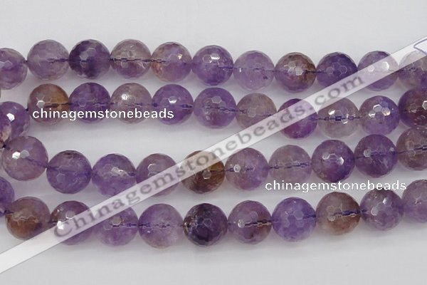 CAN156 15.5 inches 16mm faceted round natural ametrine beads