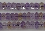 CAN158 15.5 inches 4*6mm faceted rondelle natural ametrine beads