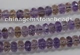 CAN16 15.5 inches 5*8mm faceted rondelle natural ametrine beads