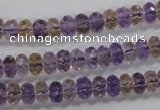 CAN16 15.5 inches 5*8mm faceted rondelle natural ametrine beads