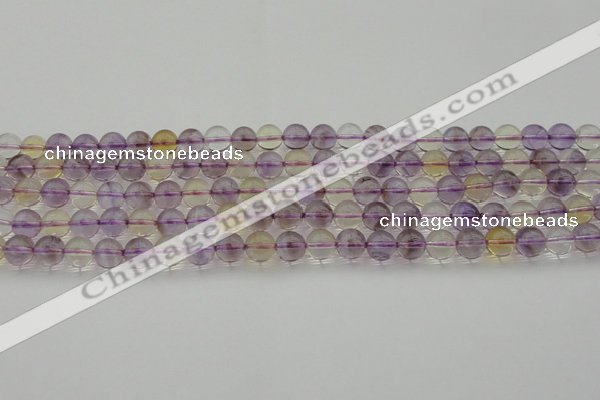 CAN167 15.5 inches 8mm round natural ametrine beads wholesale