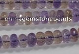 CAN17 15.5 inches 6*10mm faceted rondelle natural ametrine beads