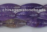 CAN178 15.5 inches 12*30mm rice natural ametrine gemstone beads