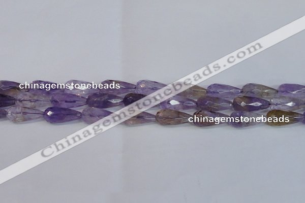 CAN180 15.5 inches 12*25mm faceted teardrop natural ametrine beads