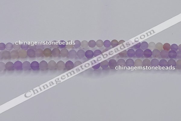 CAN200 15.5 inches 4mm round matte ametrine beads wholesale