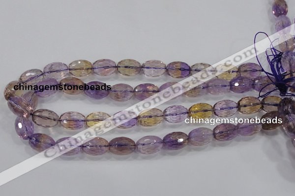 CAN21 15.5 inches 13*18mm faceted rice natural ametrine beads