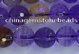 CAN225 15.5 inches 7mm faceted round ametrine beads wholesale