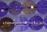 CAN226 15.5 inches 9mm faceted round ametrine beads wholesale