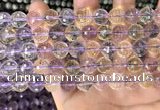 CAN230 15.5 inches 10mm faceted round ametrine gemstone beads