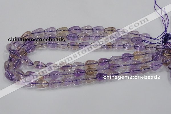 CAN26 15.5 inches 10*14mm teardrop natural ametrine gemstone beads