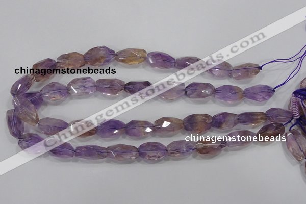 CAN29 15.5 inches 15*20mm faceted nugget natural ametrine beads